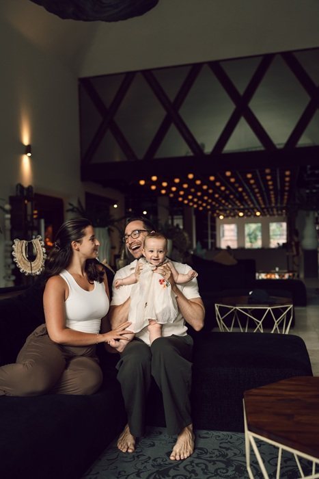 How to stop criticising your partner and get what you want instead: Jan-Willem van der Heiden with his wife and daughter